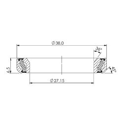  Ložisko CB-706 27,15x38,0x6,5 36°/45°