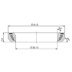  Ložisko hlavového složení CB-715 30,15x41,0x7 36°/45°