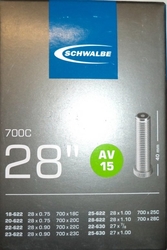 Duše SCHWALBE AV15 28"x 3/4-1.10 (18/28-622) AV/40mm