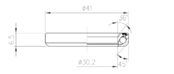 FSA TH-873E (MR122) 1-1/8" ložisko ACB 36x45 