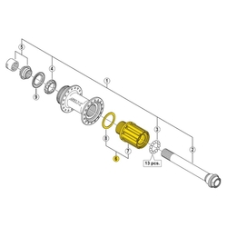 Ořech náboje Shimano SLX FH-M678