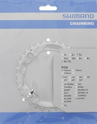 SHIMANO převodník FCM415 32z, stříbrný