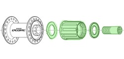 Ořech Shimano DEORE FH-M590 kompletní