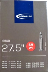 Duše SCHWALBE SV21 27.5"x1.50-2.40 (40/62-584) FV/40mm
