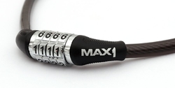 Zámek lanko MAX1 650x8 mm černý kódový