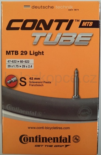 Duše Continental MTB Light (47/60-622) FV/42mm