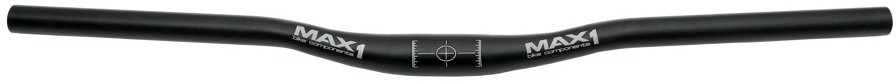 řidítka MAX1 AL 31,8/660/20mm vlaštovky černý mat